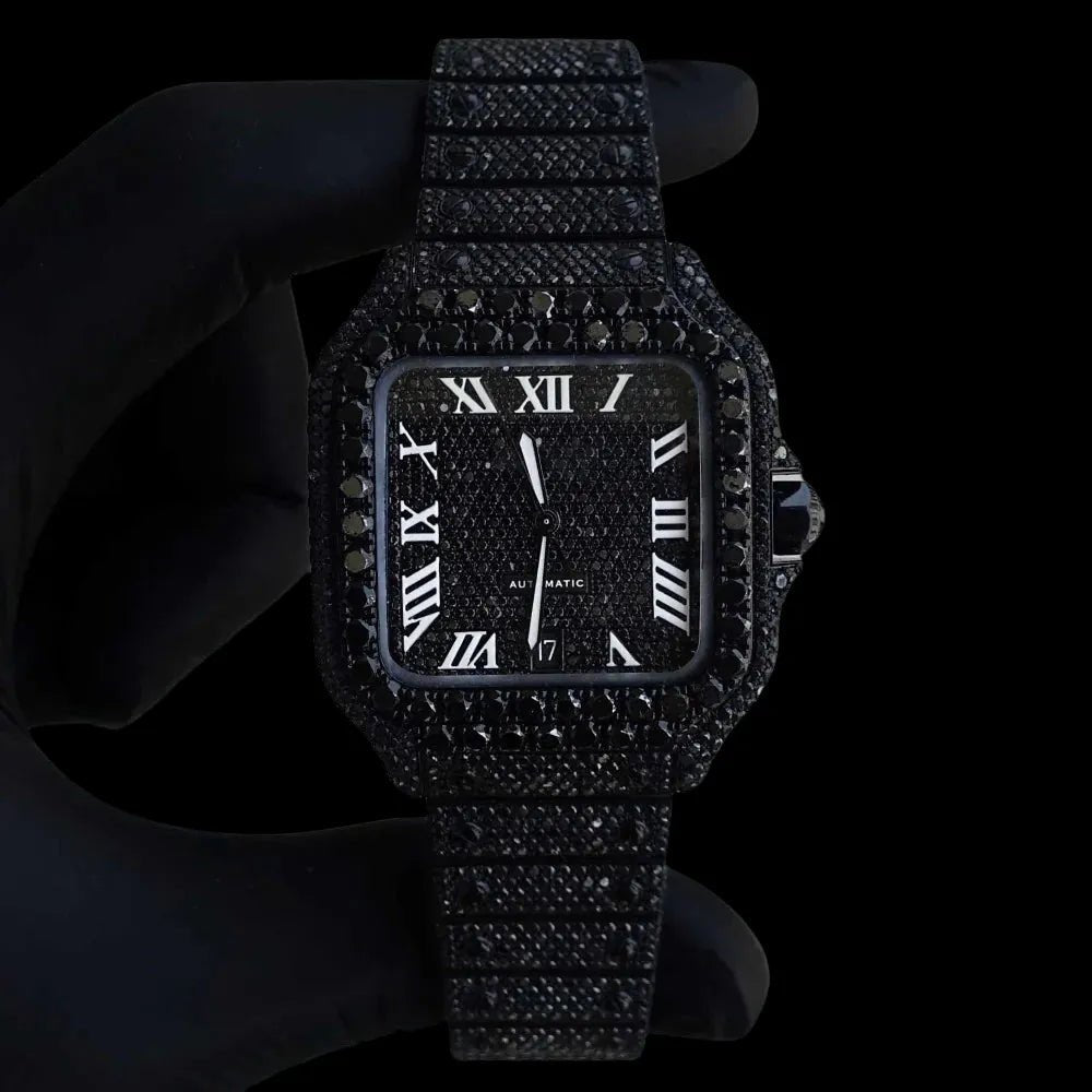 40MM Fully Iced Out Square Watch - TONGSHOP / /