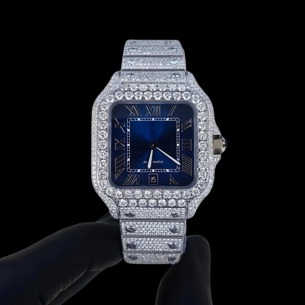 40MM Iced Blue Square Watch Era®316 - TONGSHOP / WATCH /