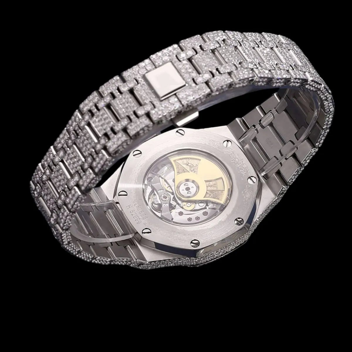 40mm Fully Iced - Out VVS Moissanite Watch - TONGSHOP / Style:White Gold / WATCH