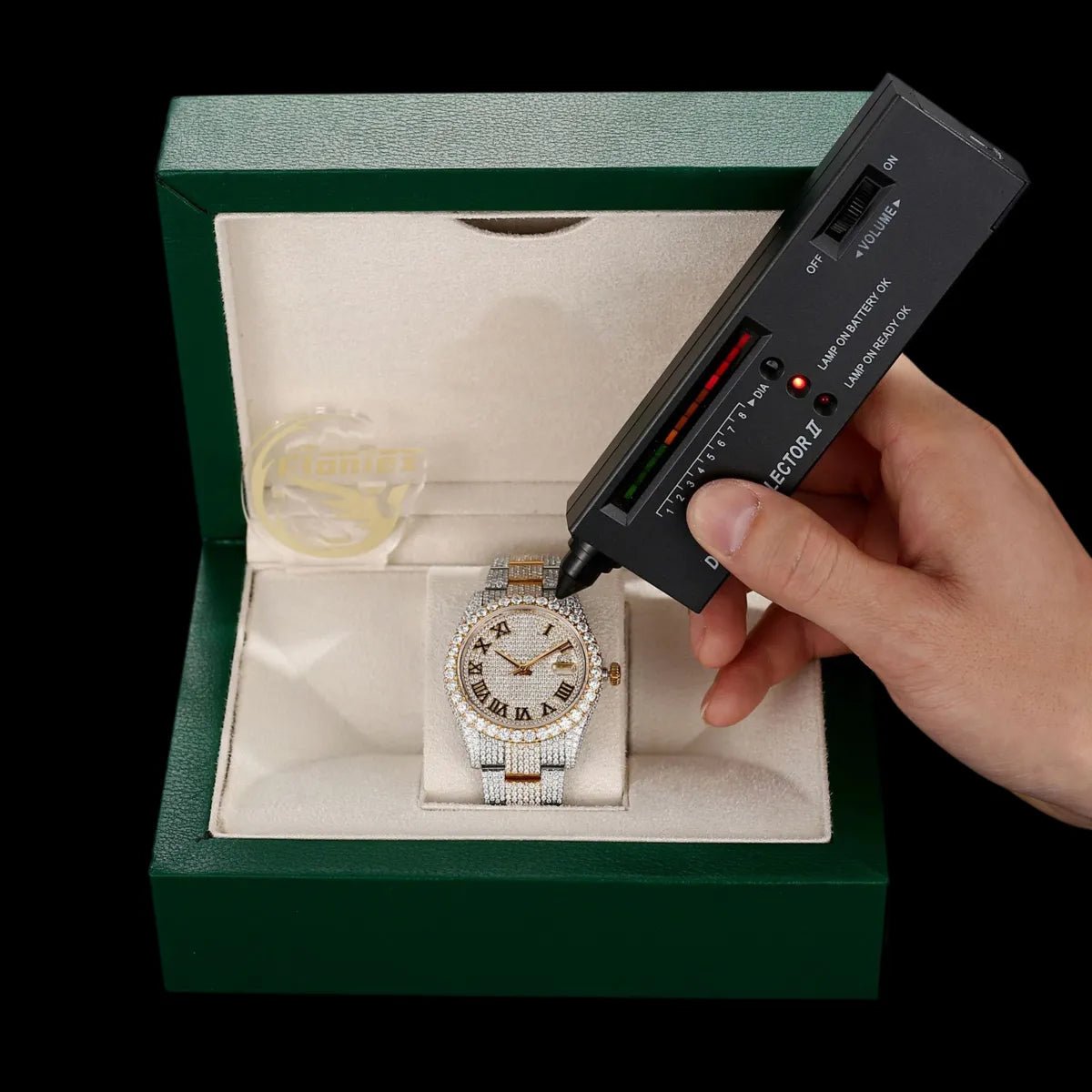 41mm Iced - Out VVS Moissanite Watch - TONGSHOP / Style:White Gold / WATCH