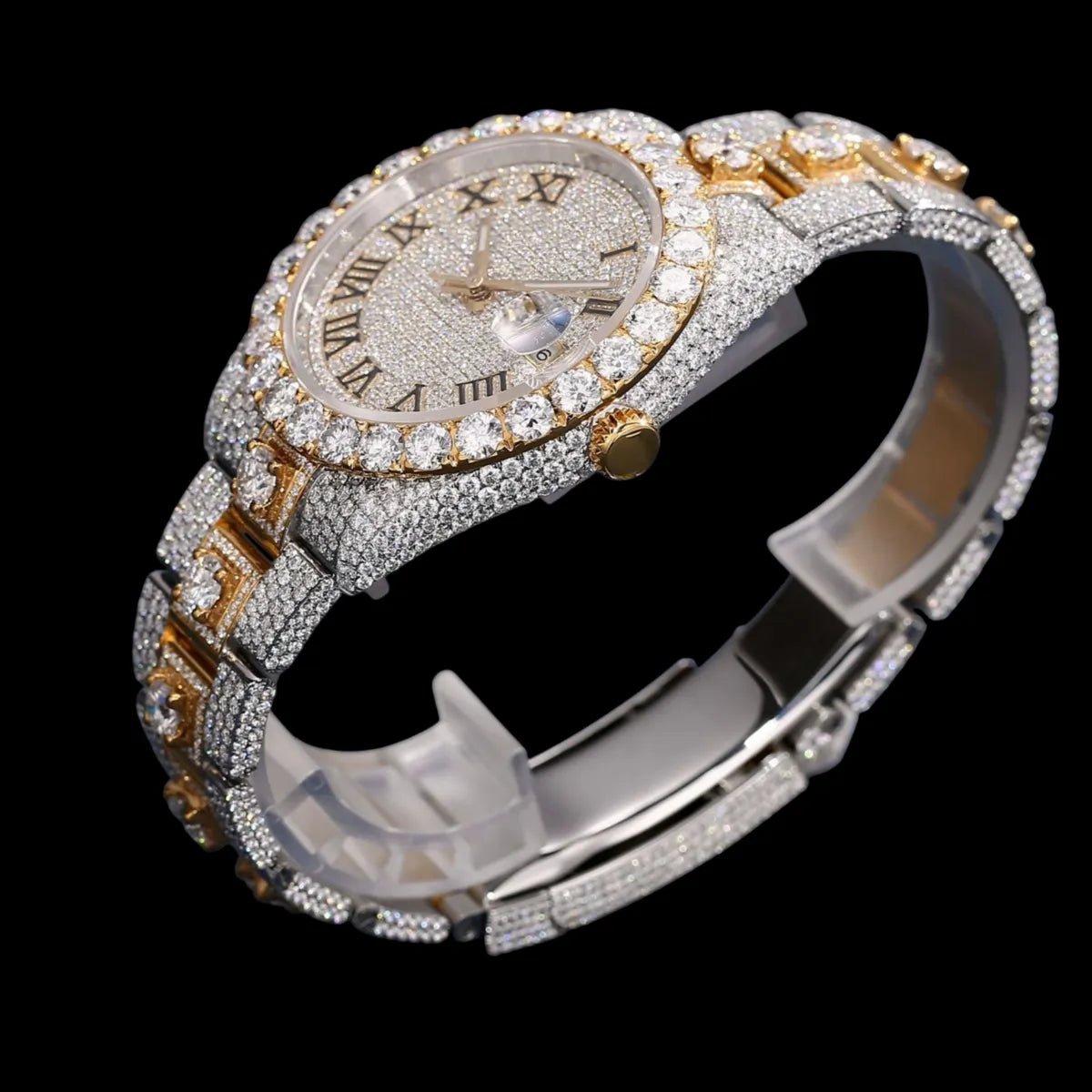 41mm Iced - Out VVS Moissanite Watch – Special Edition - TONGSHOP / Style:White Gold / WATCH