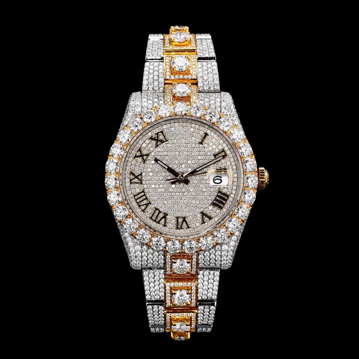 41mm Iced - Out VVS Moissanite Watch – Special Edition - TONGSHOP / Style:White Gold / WATCH