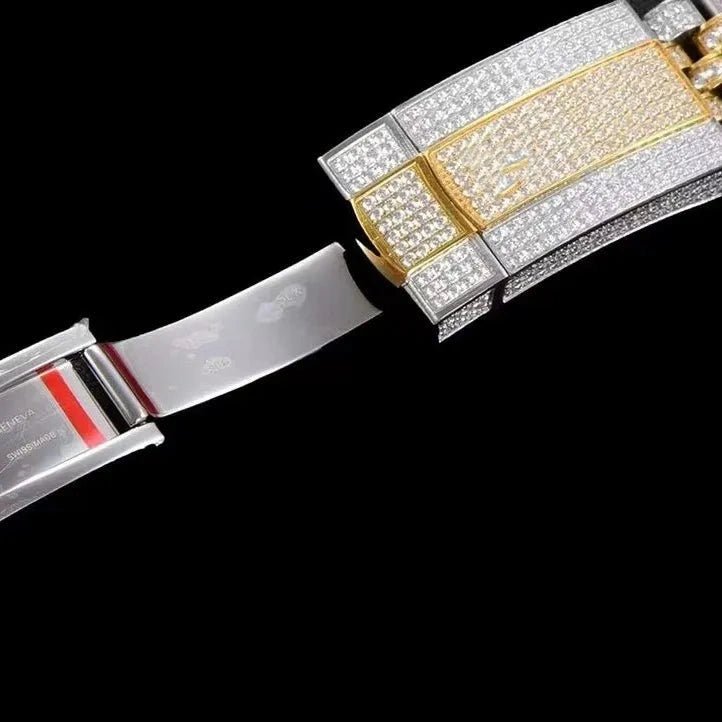 41mm Luxury VVS Moissanite Watch - TONGSHOP / Style:White Gold / WATCH