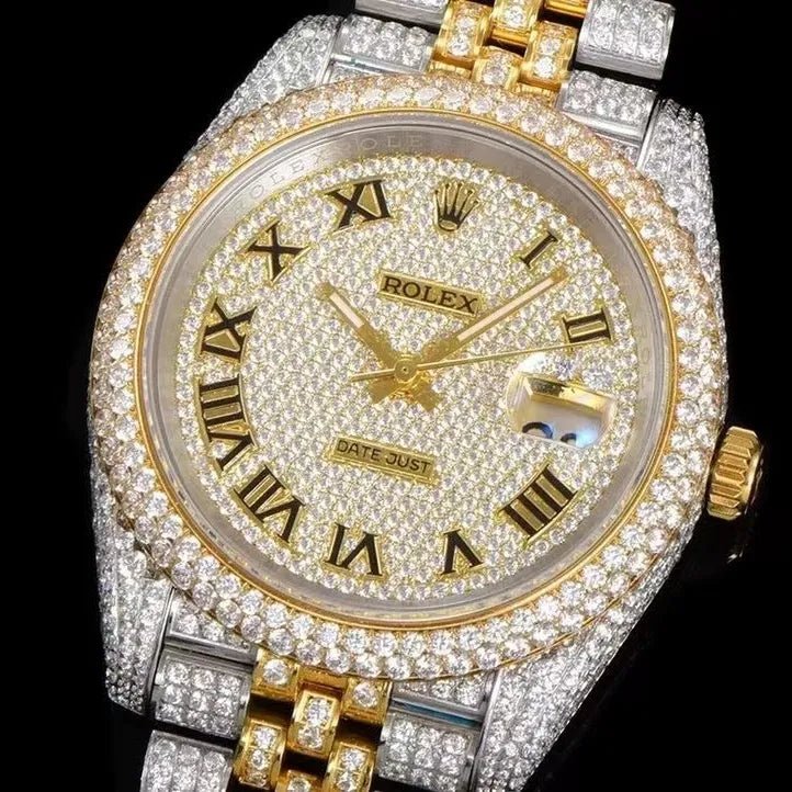 41mm VVS Moissanite Iced - Out Watch - TONGSHOP / Style:White Gold / WATCH