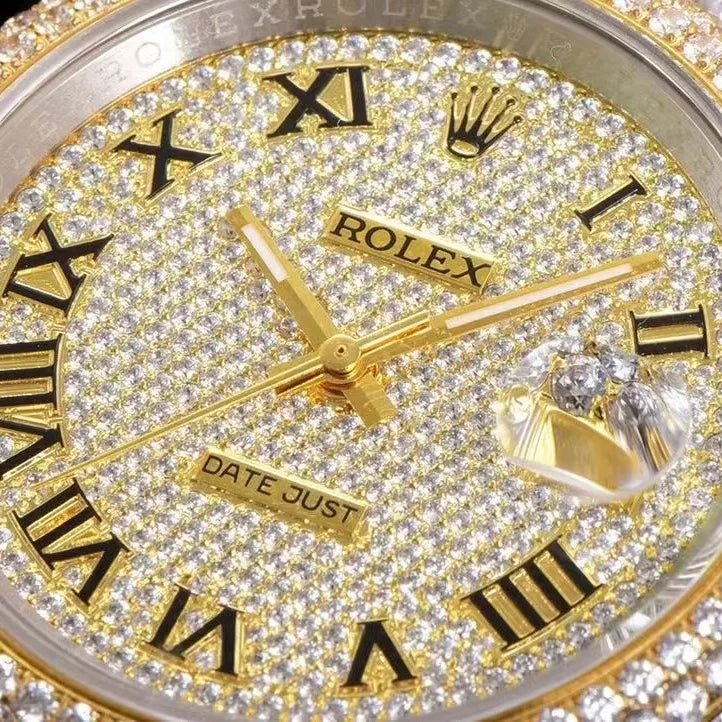 41mm VVS Moissanite Luxury Watch - TONGSHOP / Style:White Gold / WATCH