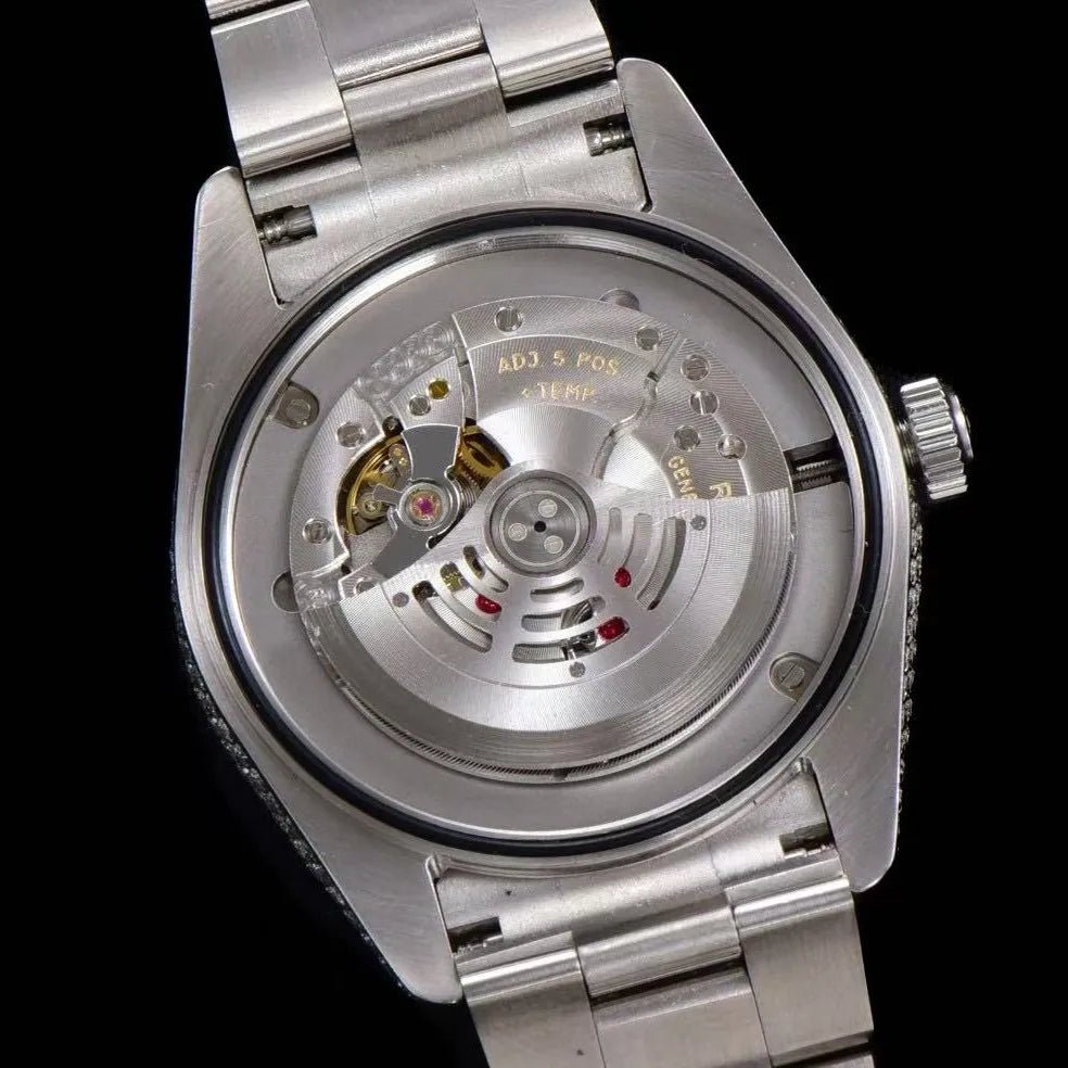 42mm Luxury VVS Moissanite Full - Diamond 904L Watch - Blue - TONGSHOP / Style:White Gold / WATCH