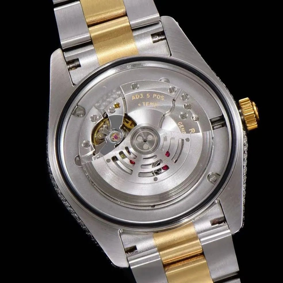 42mm Luxury VVS Moissanite Full - Diamond 904L Watch – Yellow Gold - TONGSHOP / Style:White Gold / WATCH