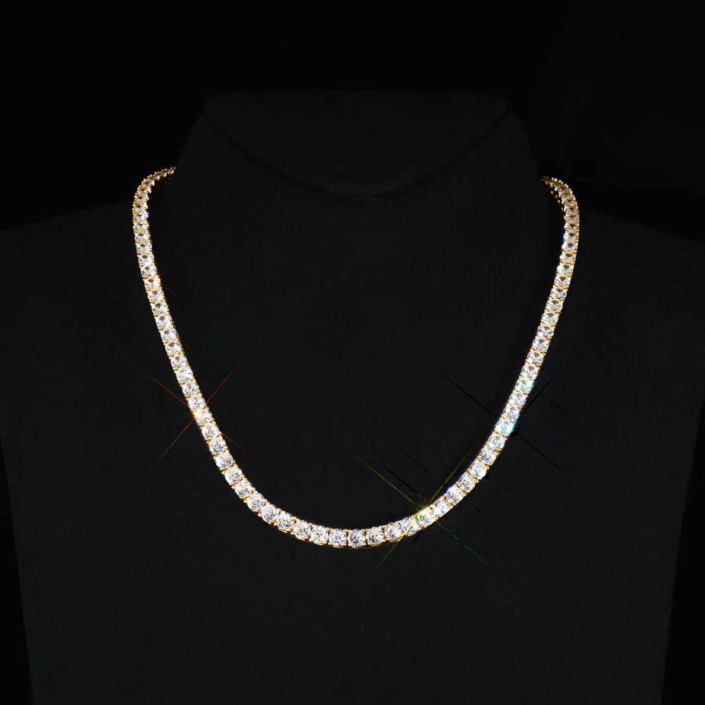 18K Gold-Plated 925 Sterling Silver AAA CZ Necklace