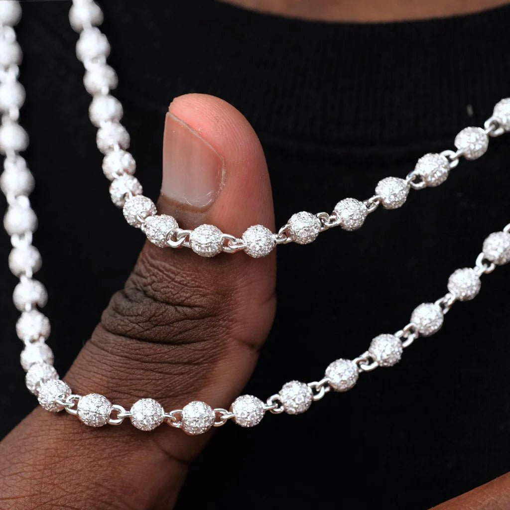 4mm Iced Beads Chain - TONGSHOP