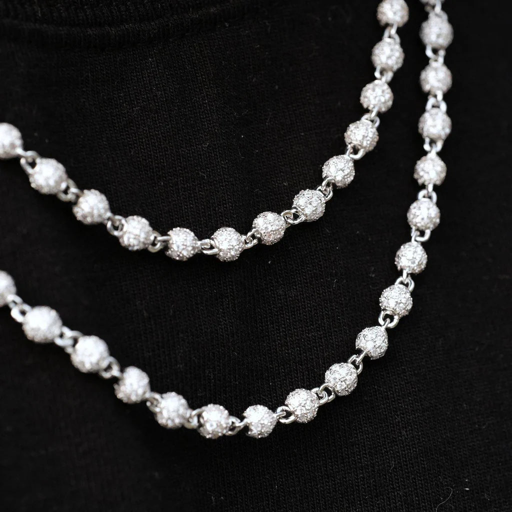 4mm Iced Beads Chain - TONGSHOP