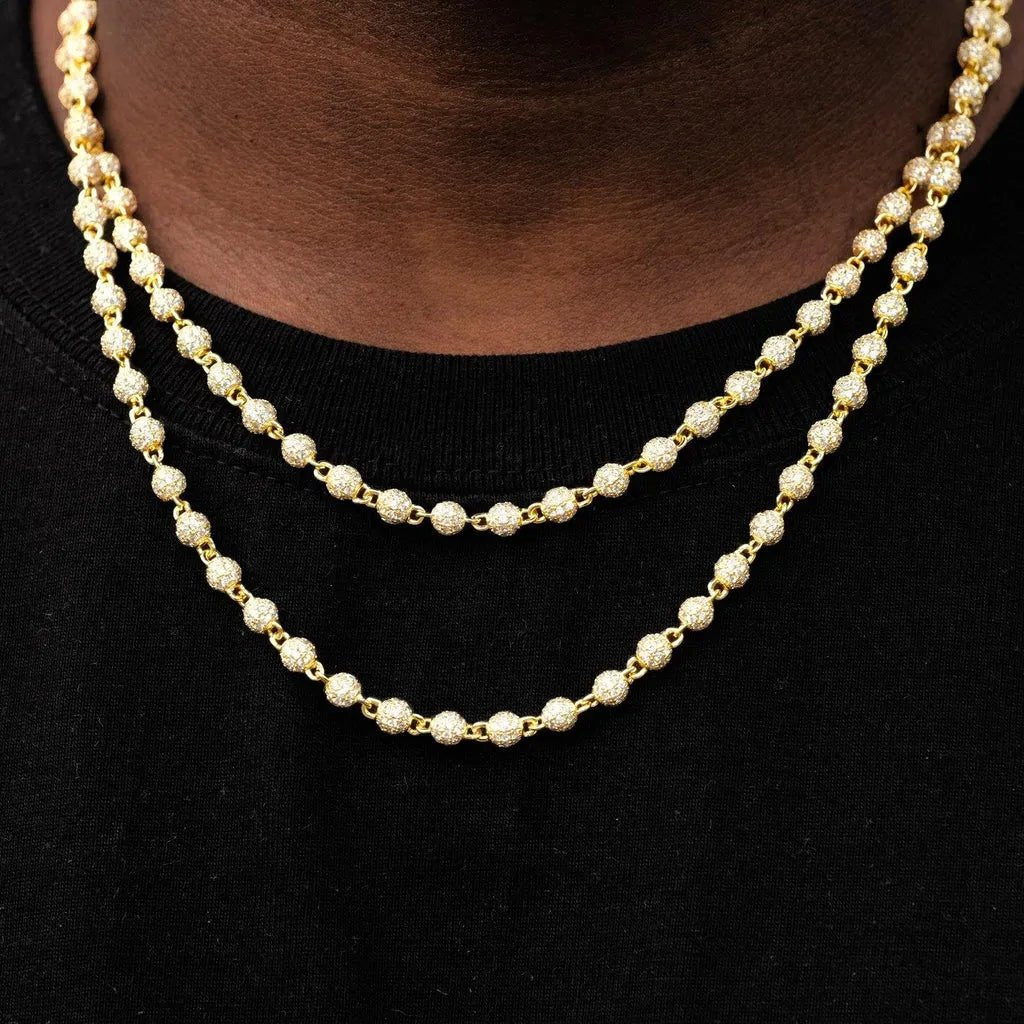 4mm Iced Beads Chain - TONGSHOP