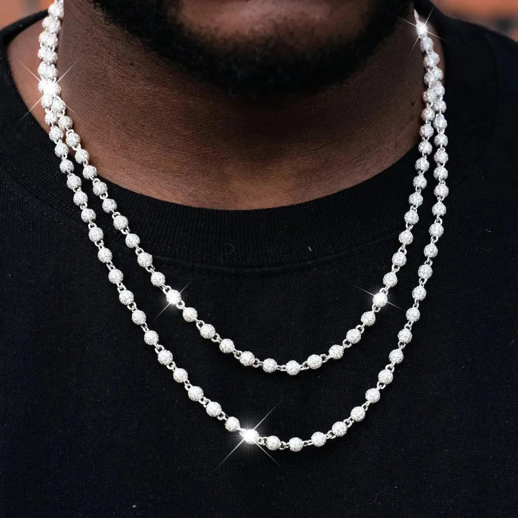4mm Iced Beads Chain - TONGSHOP