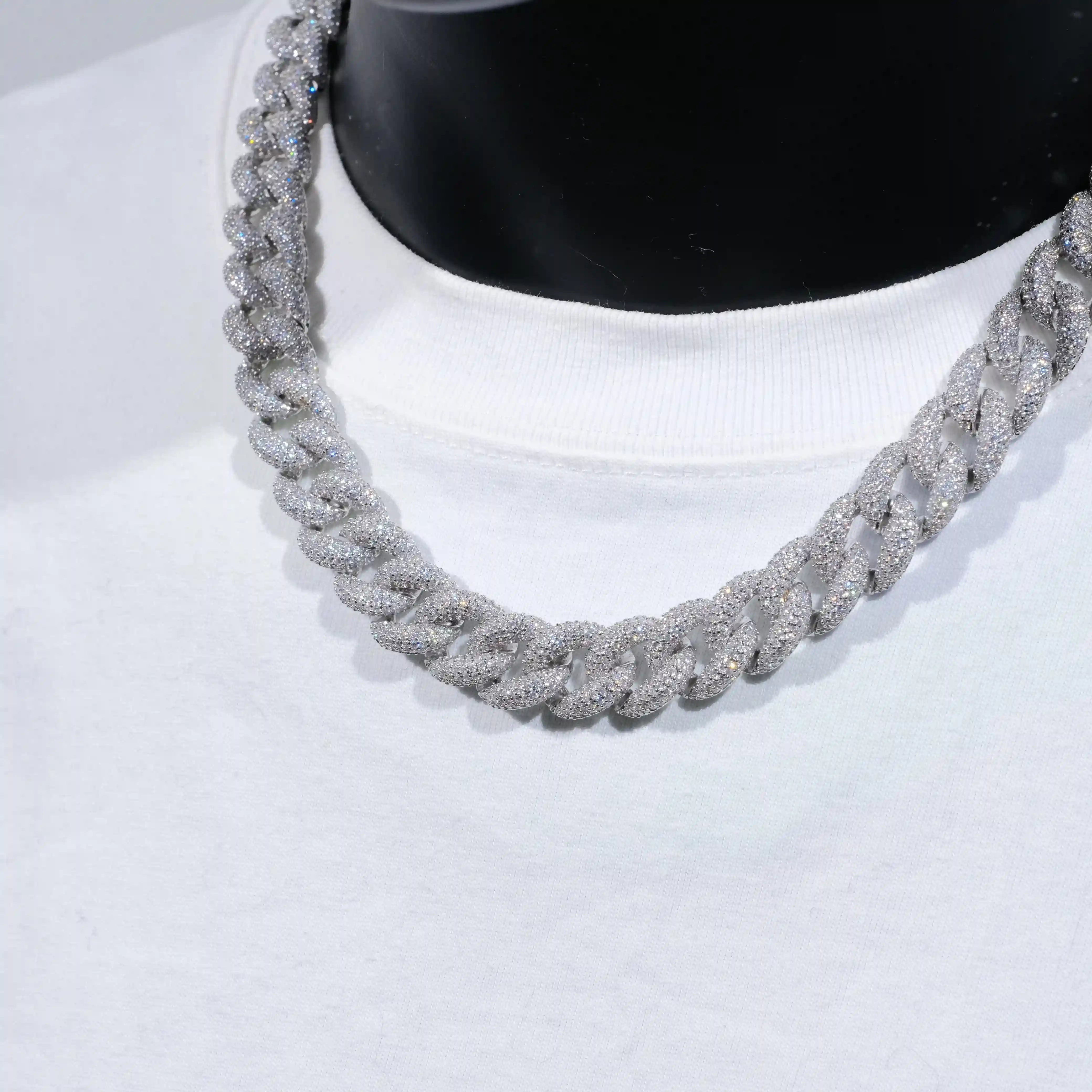 5 - Row Iced Cuban Chain - 15mm - TONGSHOP