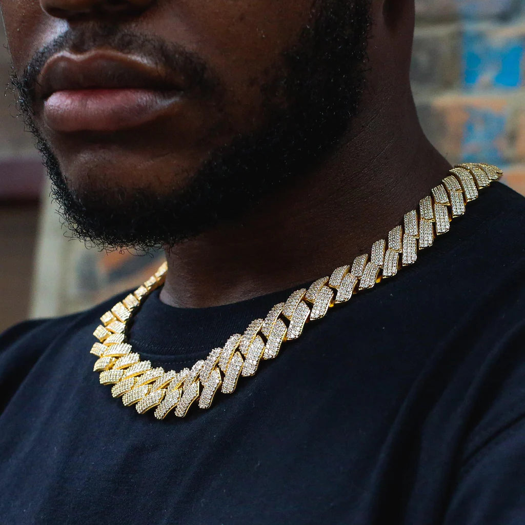 19mm Iced Prong Cuban Chain