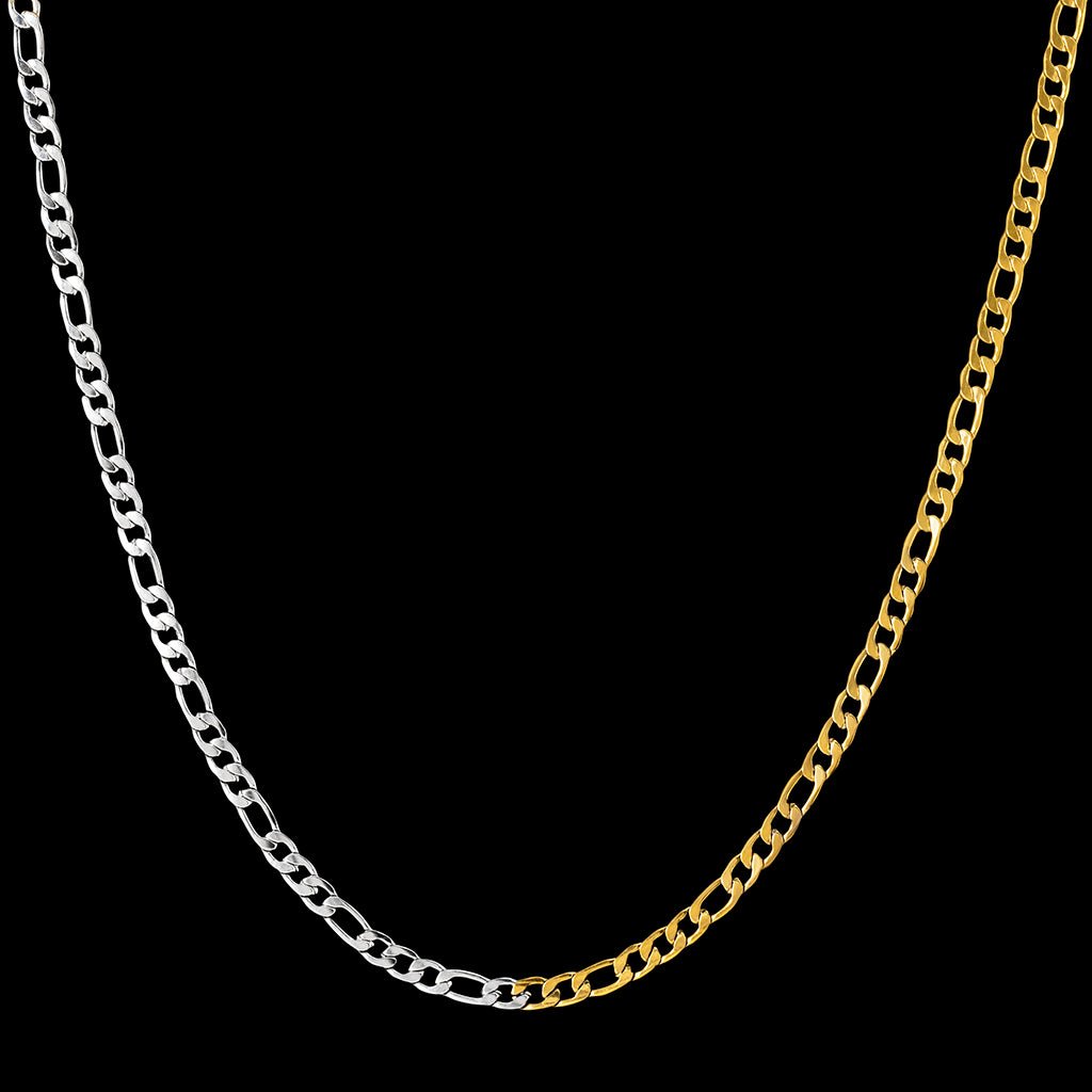 5mm Two - Tone Figaro Chain - TONGSHOP