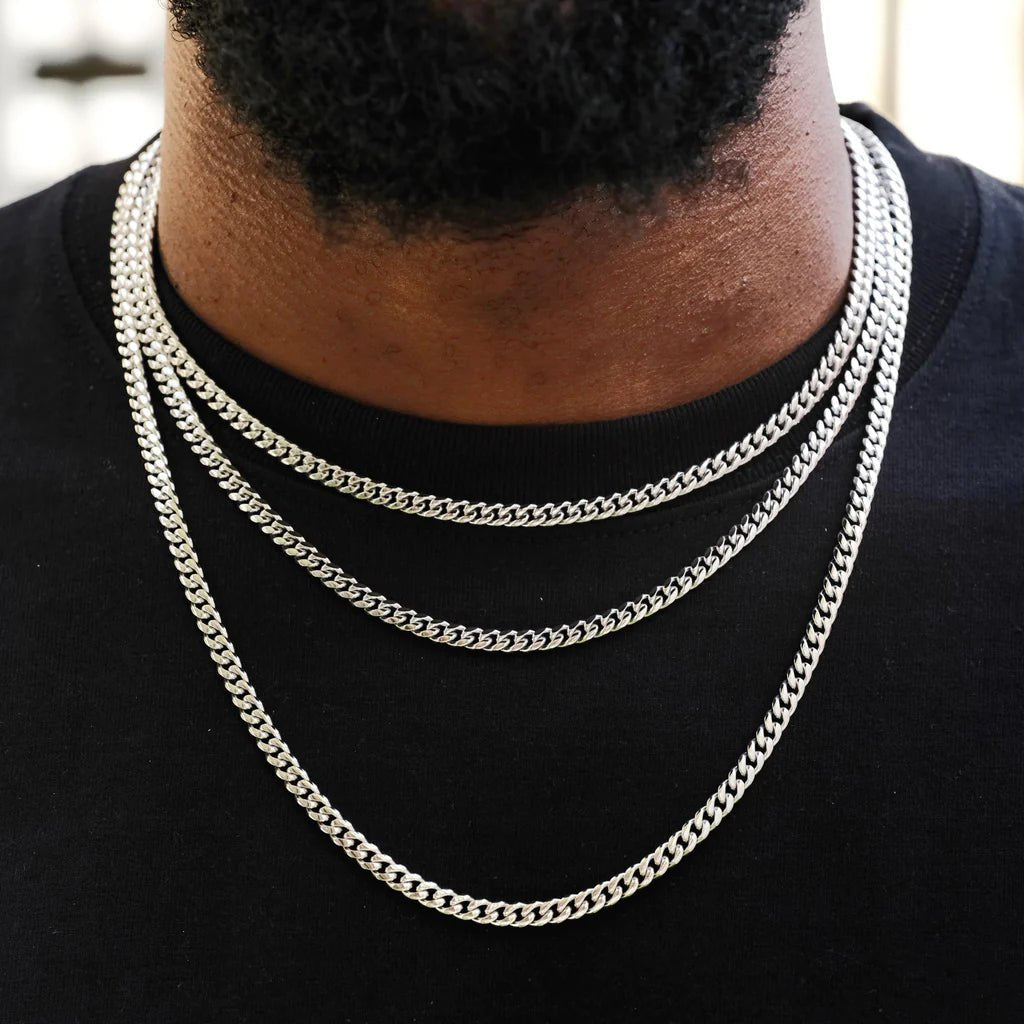 Miami Cuban Link Chain In White Gold - 5mm - TONGSHOP
