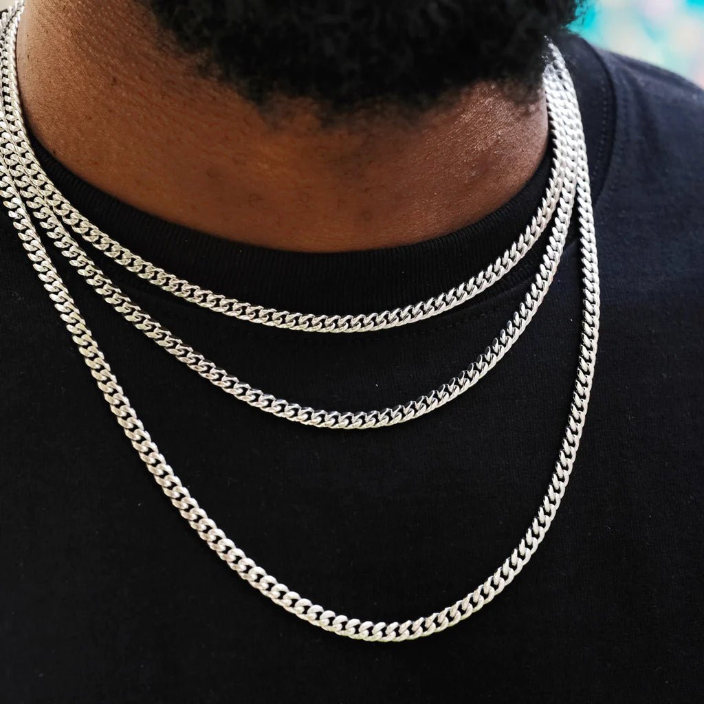 Miami Cuban Link Chain In White Gold - 5mm - TONGSHOP