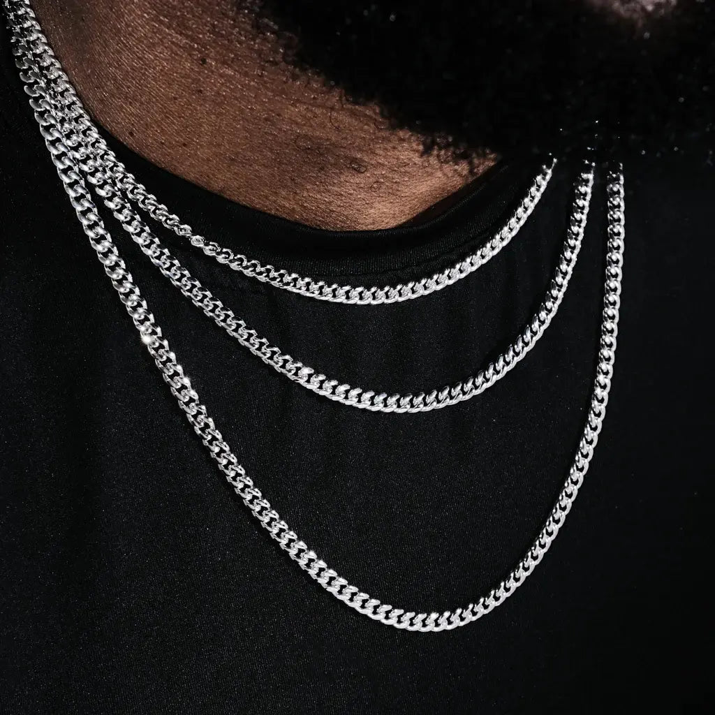 Miami Cuban Link Chain In White Gold - 5mm - TONGSHOP