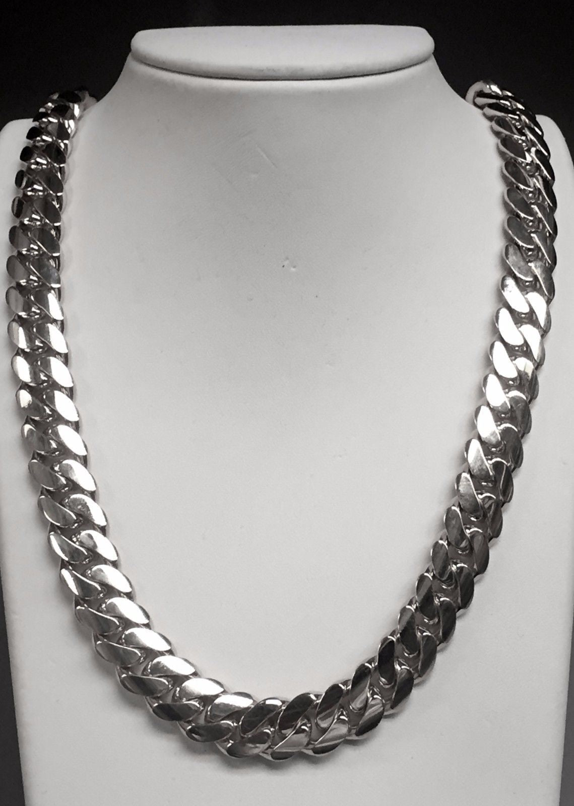 8/10/12/14mm Miami Cuban Chain Tap Clasp Necklace Bracelet - TONGSHOP