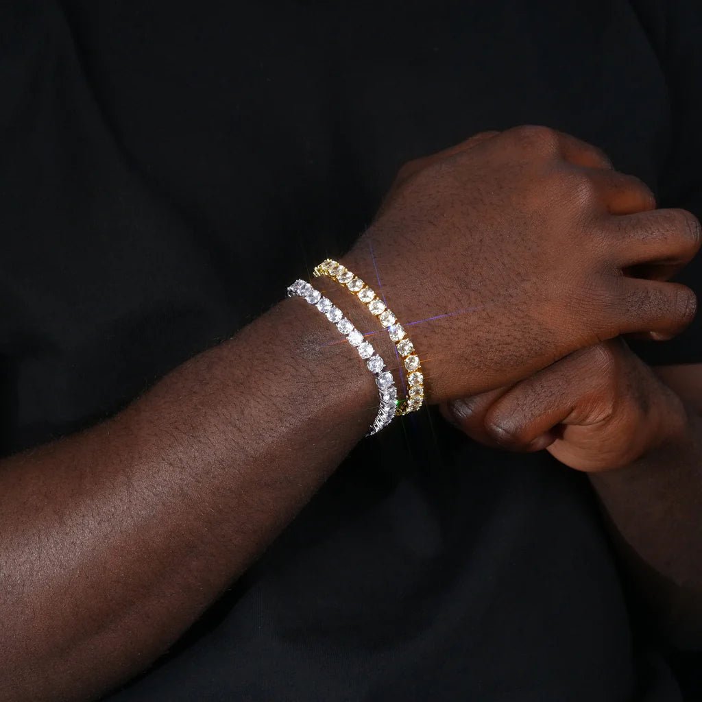 925 Sterling Silver AAA CZ 6mm Tennis Bracelet - TONGSHOP