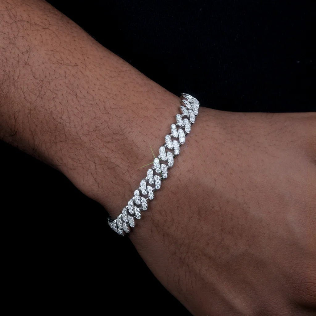 925S & VVS Moissanite 8.5MM Cuban Bracelet - TONGSHOP / BestValue / featured
