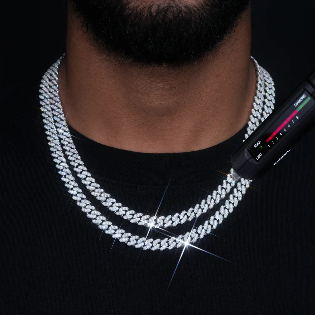 S925 & VVS Moissanite Cuban Link Chain - 8.5mm