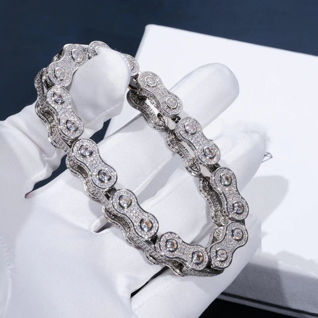 BIKE CHAIN LINK ICED HIP HOP BRACELET - TONGSHOP / BestValue / BIKE CHAIN LINK ICED HIP HOP BRACELET