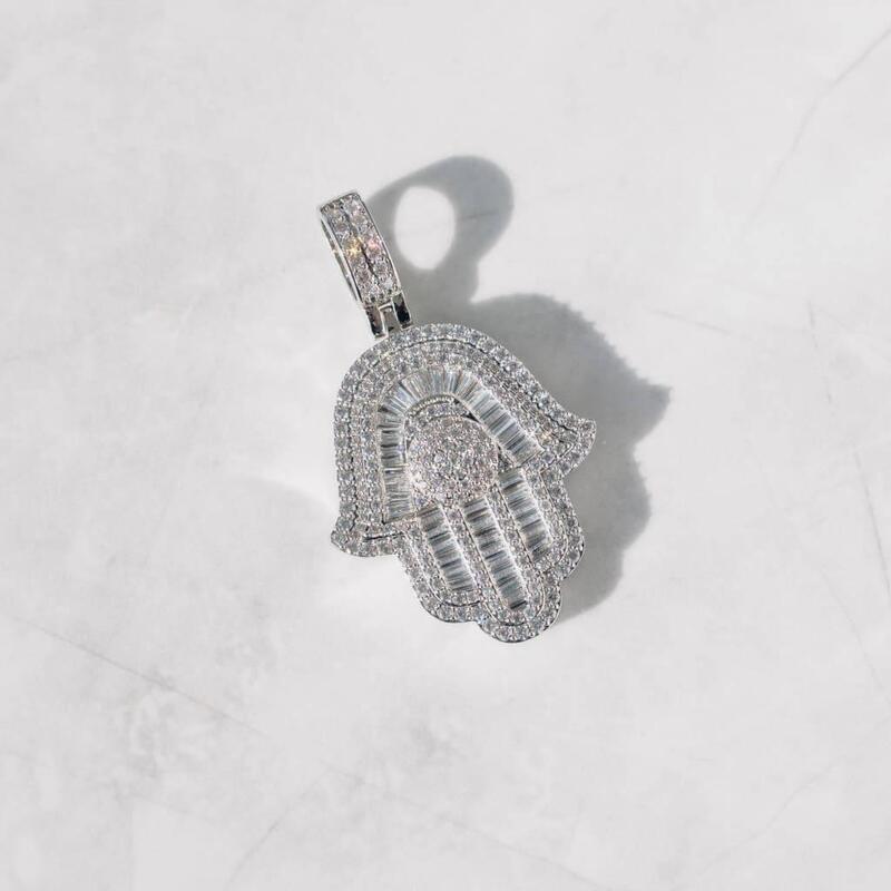 Baguette Hamsa Pendant - TONGSHOP / /