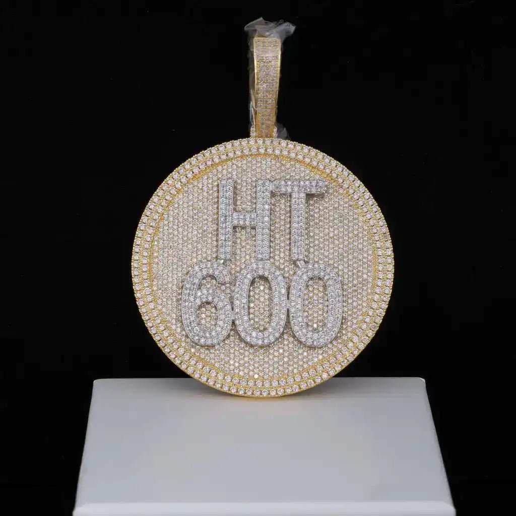 3D CUSTOM LETTER NECKLACE BIG DISC PENDENTS - TONGSHOP / /