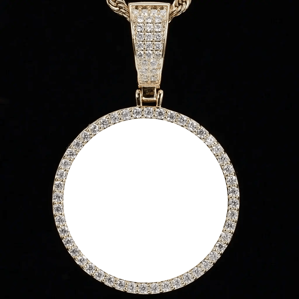 CUSTOM PICTURE ROUND PENDANT STYLE - 1 - TONGSHOP / /