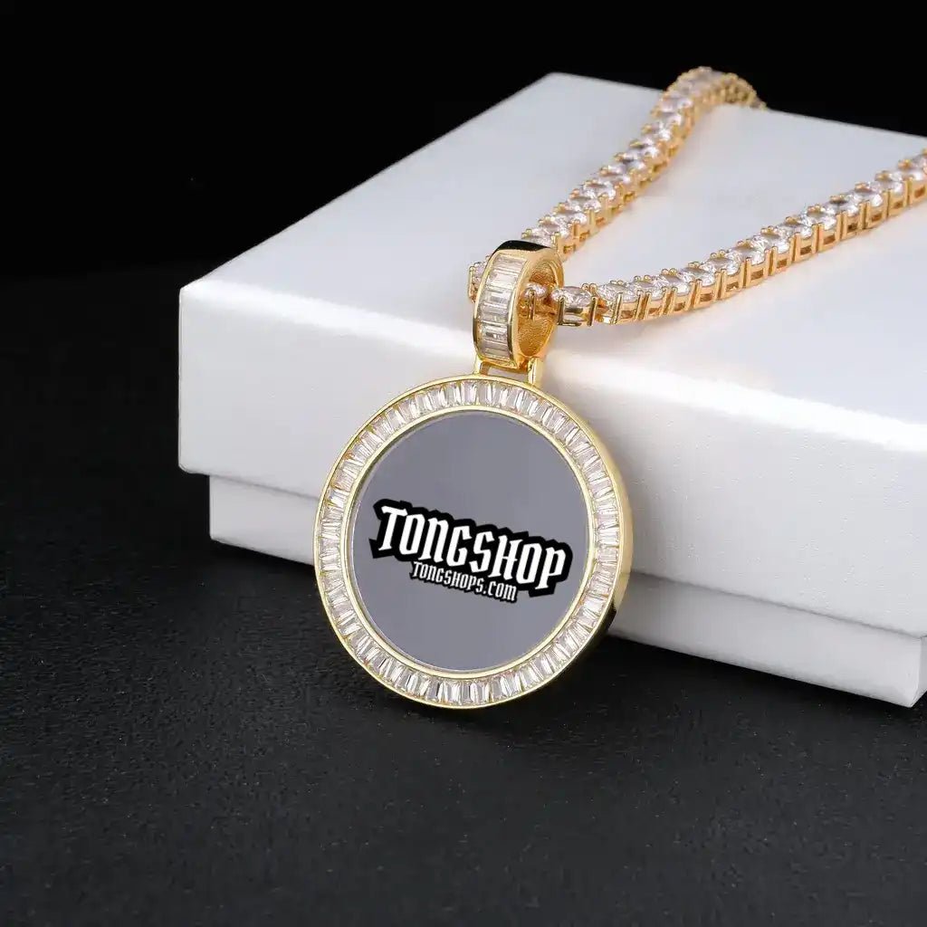 CUSTOM PICTURE ROUND T SQUARE PENDANTT - TONGSHOP / /
