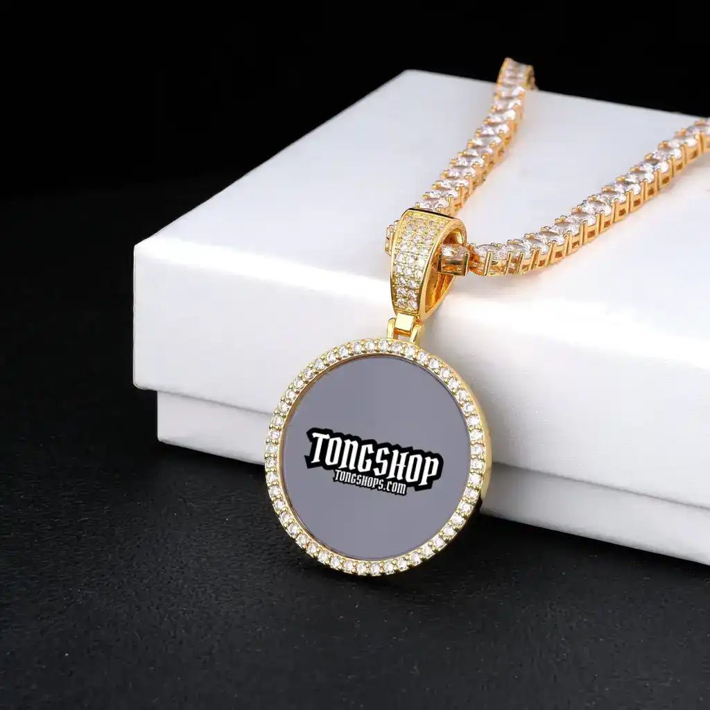 CUSTOM PICTURE ROUND PENDANT STYLE - 1 - TONGSHOP / /