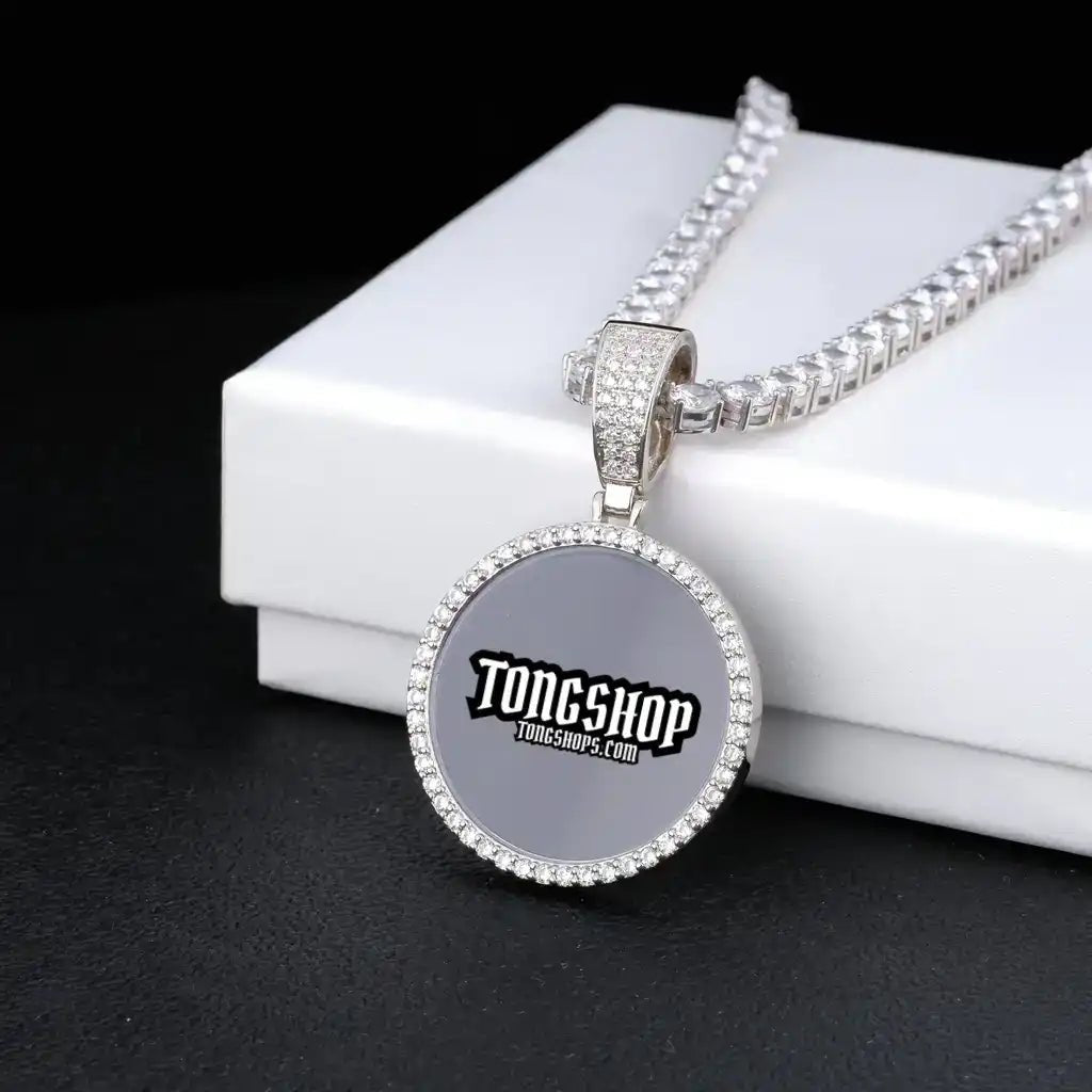 CUSTOM PICTURE ROUND PENDANT STYLE - 1 - TONGSHOP / /