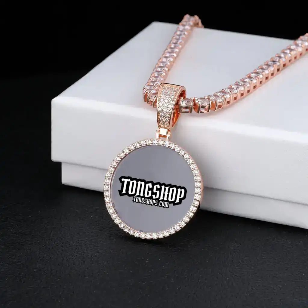 CUSTOM PICTURE ROUND PENDANT STYLE - 1 - TONGSHOP / /