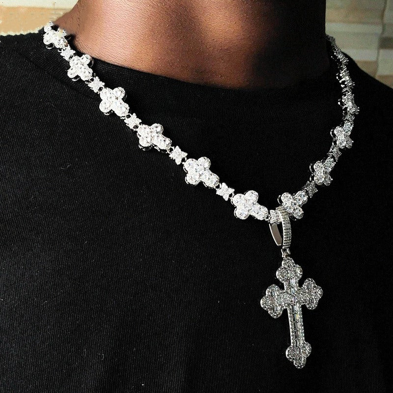 Cross Star Necklace Bundle - 15mm - TONGSHOP / Length:16 / Length:18