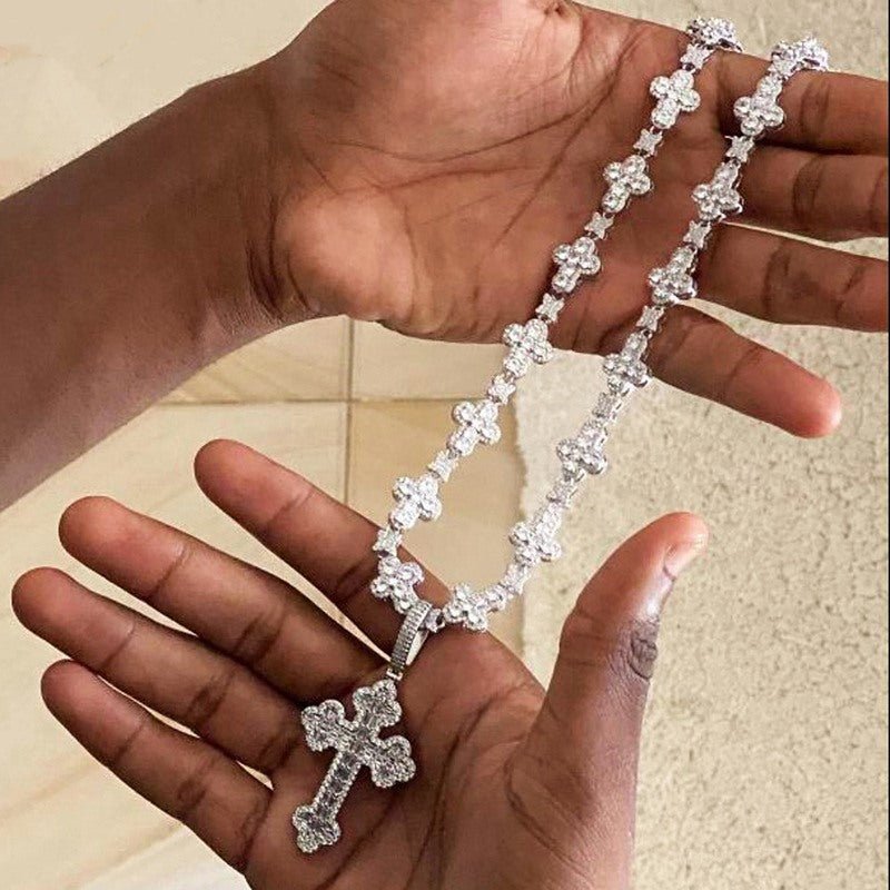 Cross Star Necklace Bundle - 15mm - TONGSHOP / Length:16 / Length:18