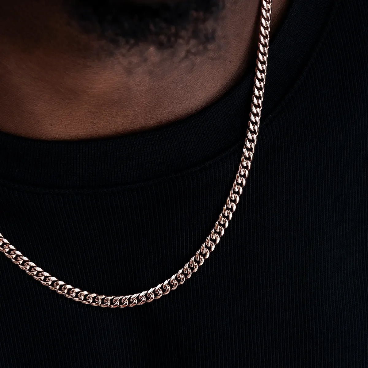 Cuban Link Chain in Rose Gold - 5mm - TONGSHOP / bogo - data - info - test / bogo - eligible - product