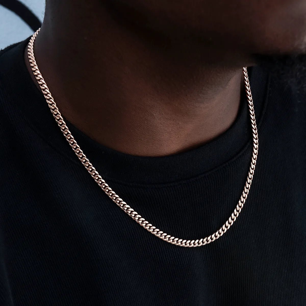 Cuban Link Chain in Rose Gold - 5mm - TONGSHOP / bogo - data - info - test / bogo - eligible - product