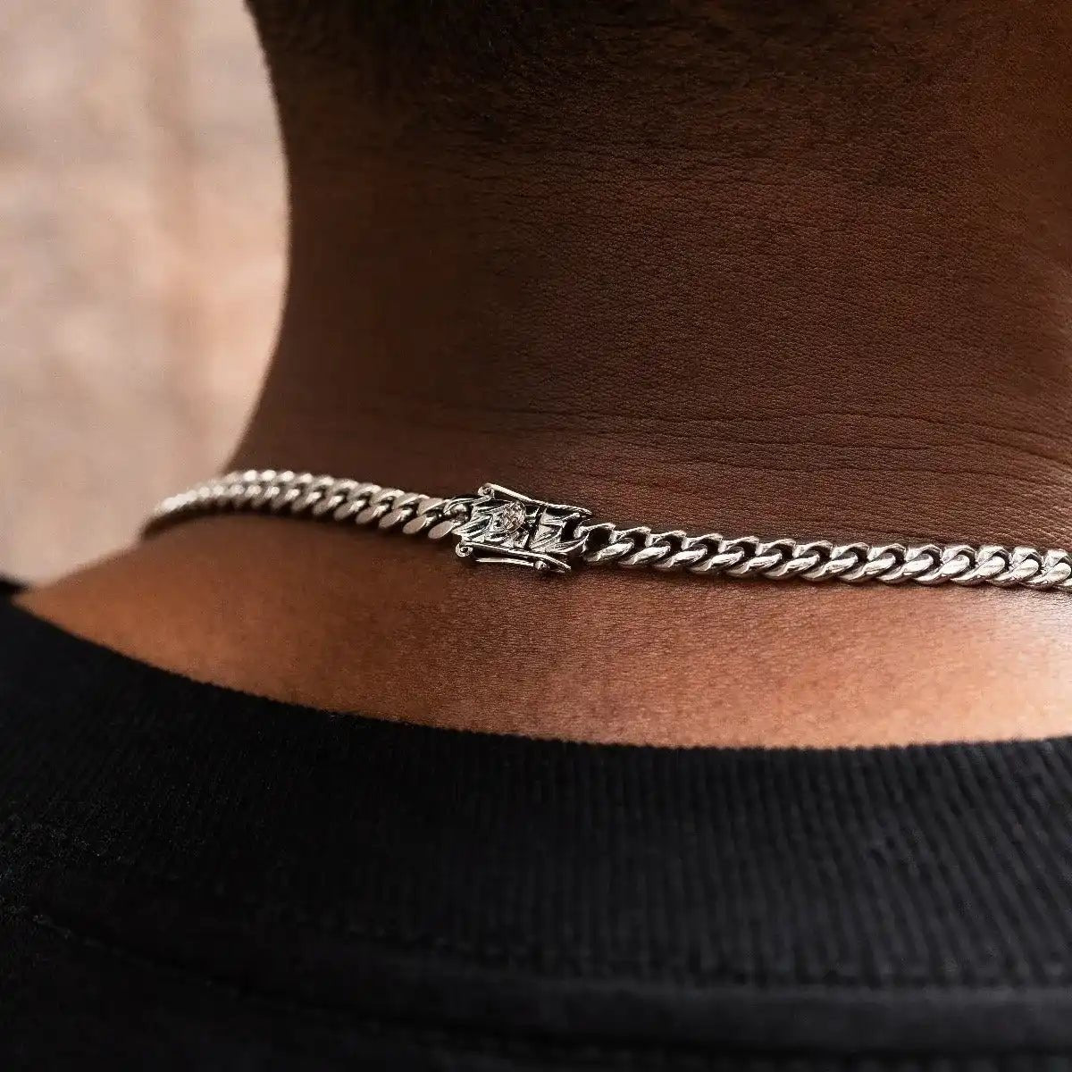 Cuban Link Chain in White Gold - 5mm - TONGSHOP / ab - price - original / bogo - data - info - test