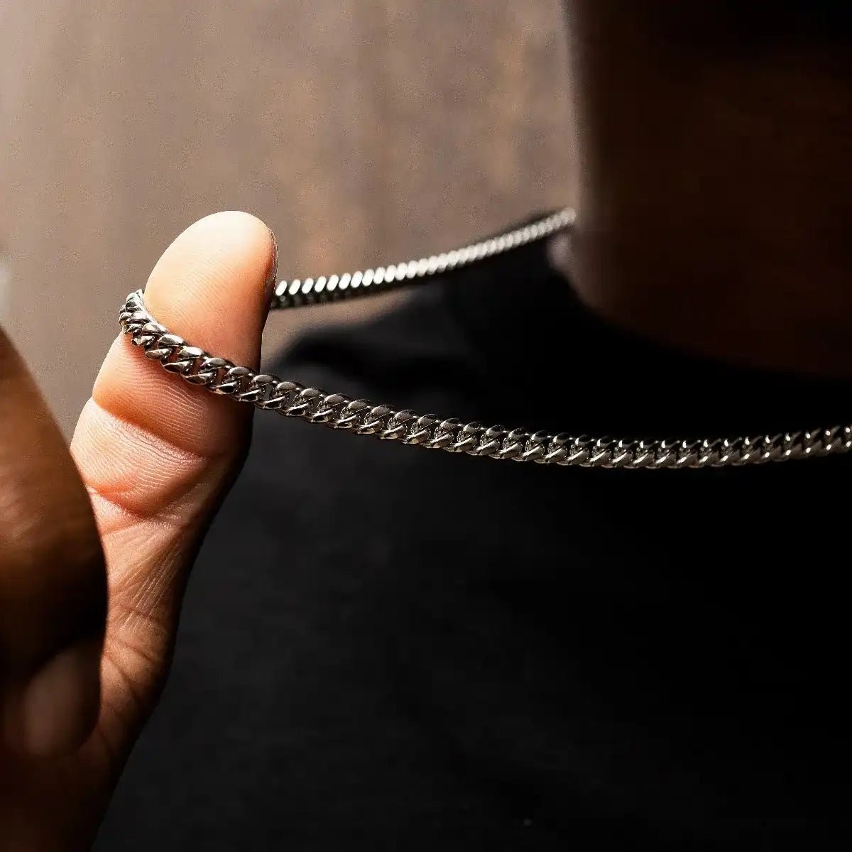 Cuban Link Chain in White Gold - 5mm - TONGSHOP / ab - price - original / bogo - data - info - test