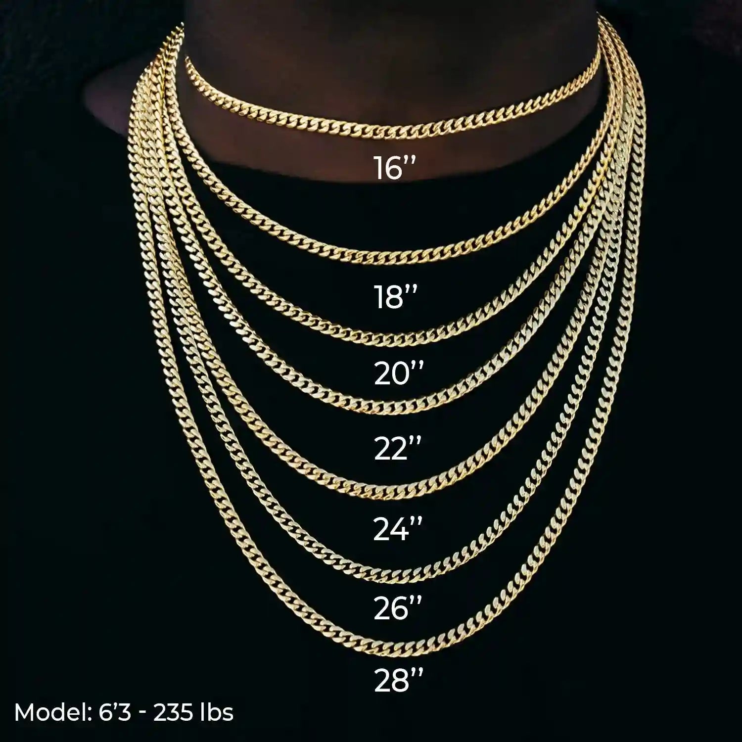 Cuban Link Chain in Yellow Gold - 5mm - TONGSHOP / ab - price - original / bogo - data - info - test