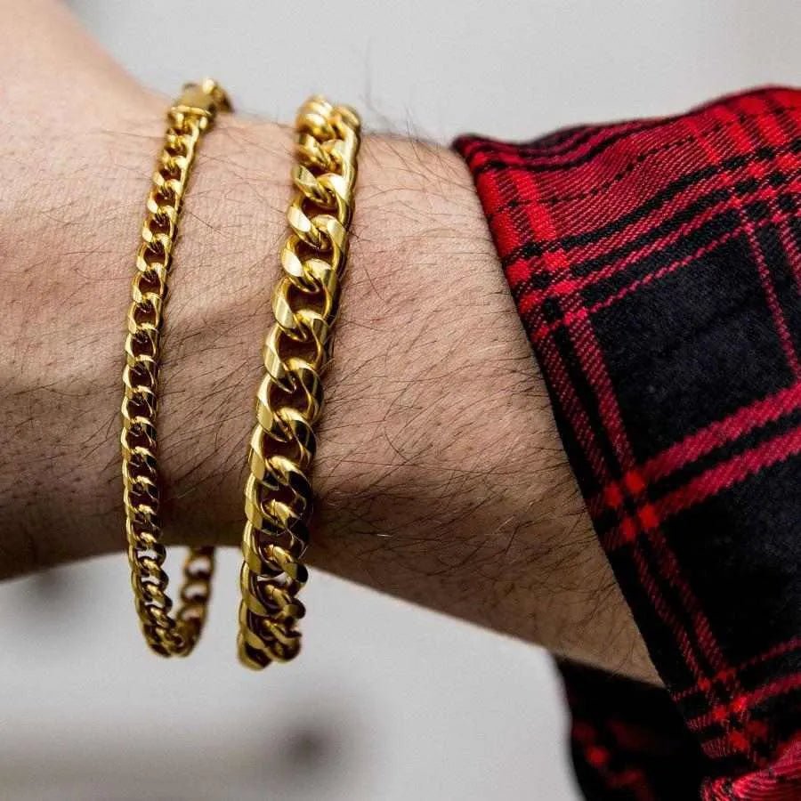 Cuban Link Bracelet in Yellow Gold - 5mm - TONGSHOP / Banger / bogo - data - info - test