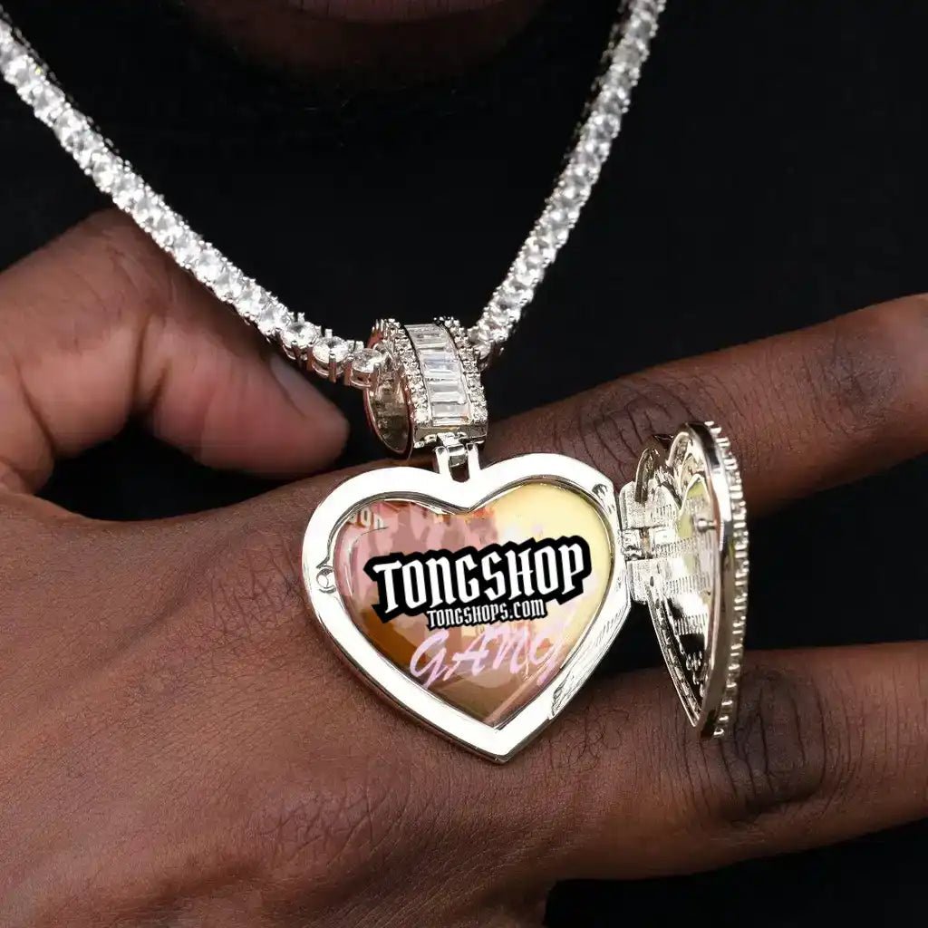 Custom 3D Picture Love Flip Pendant Style - TONGSHOP / /