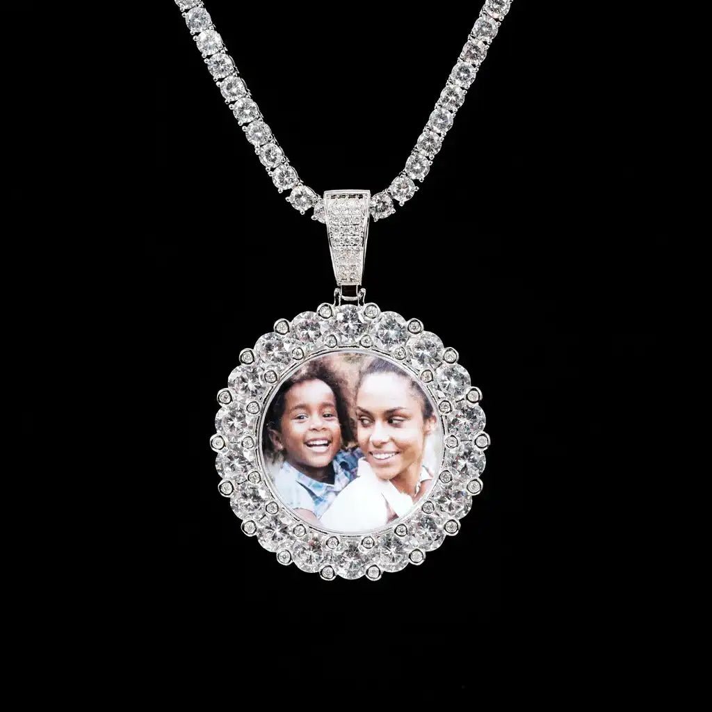 Custom 3D Picture Round Inlaid Pendant STYLE - TONGSHOP / /