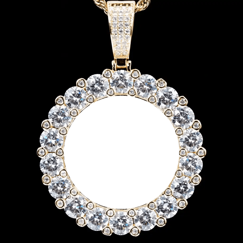 Custom 3D Picture Round Inlaid Pendant STYLE - TONGSHOP / /