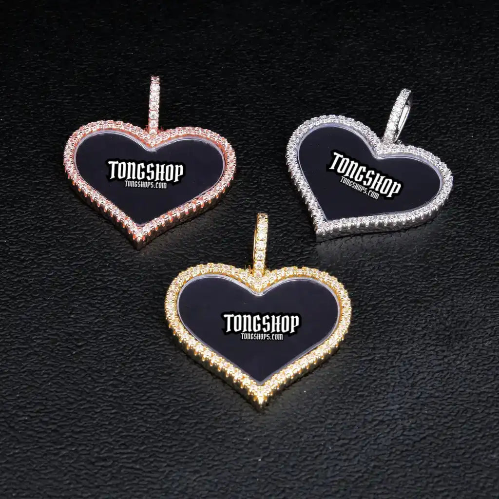 Custom Love Inlaid Picture Pendant Style