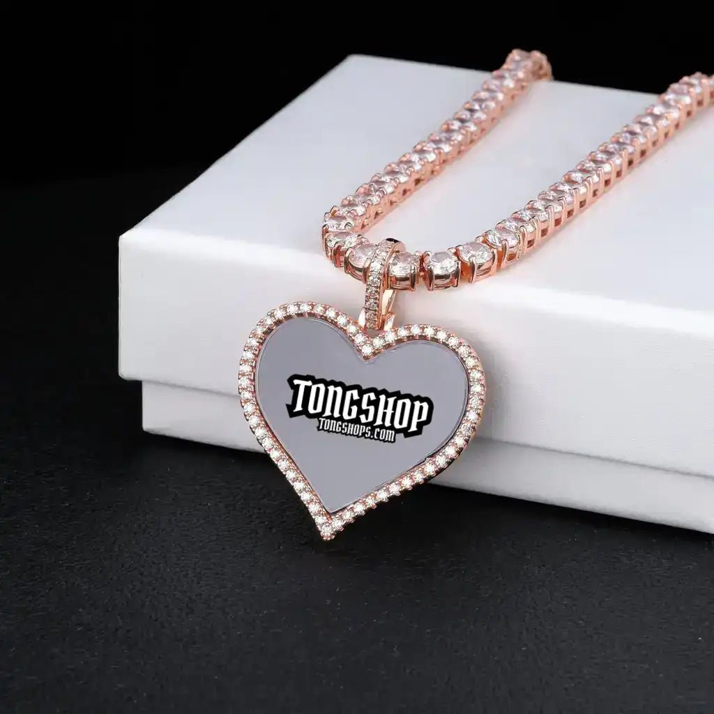 Custom Love Inlaid Picture Pendant Style - TONGSHOP / /