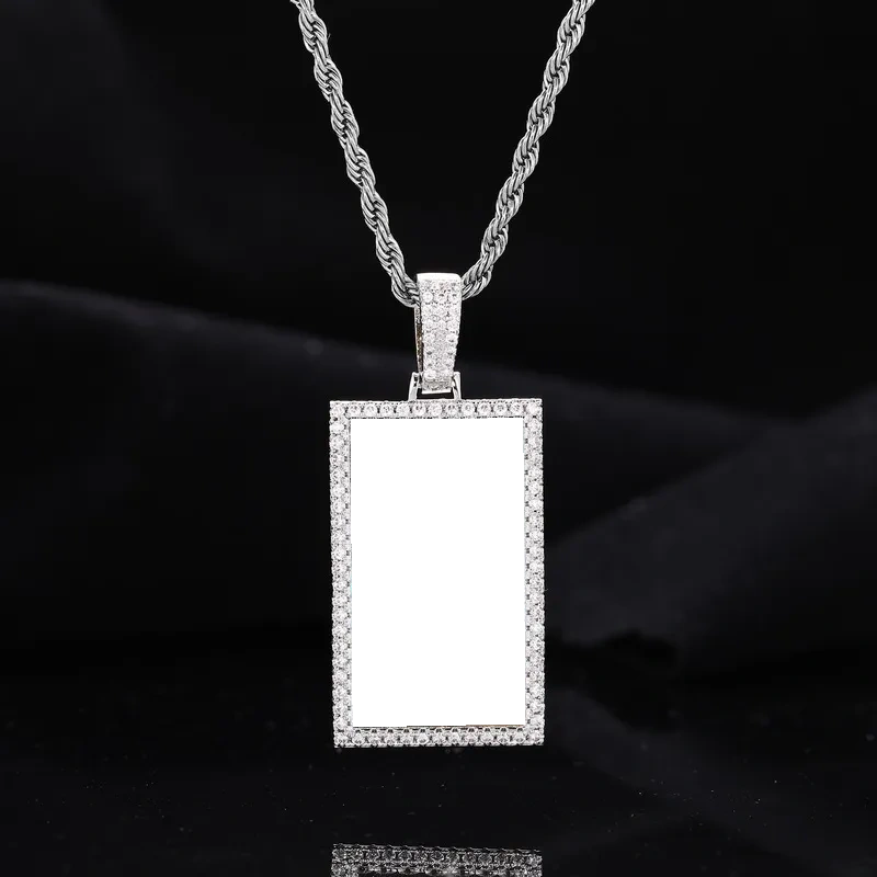 Custom Photo Rectangular Pendant - 25mm
