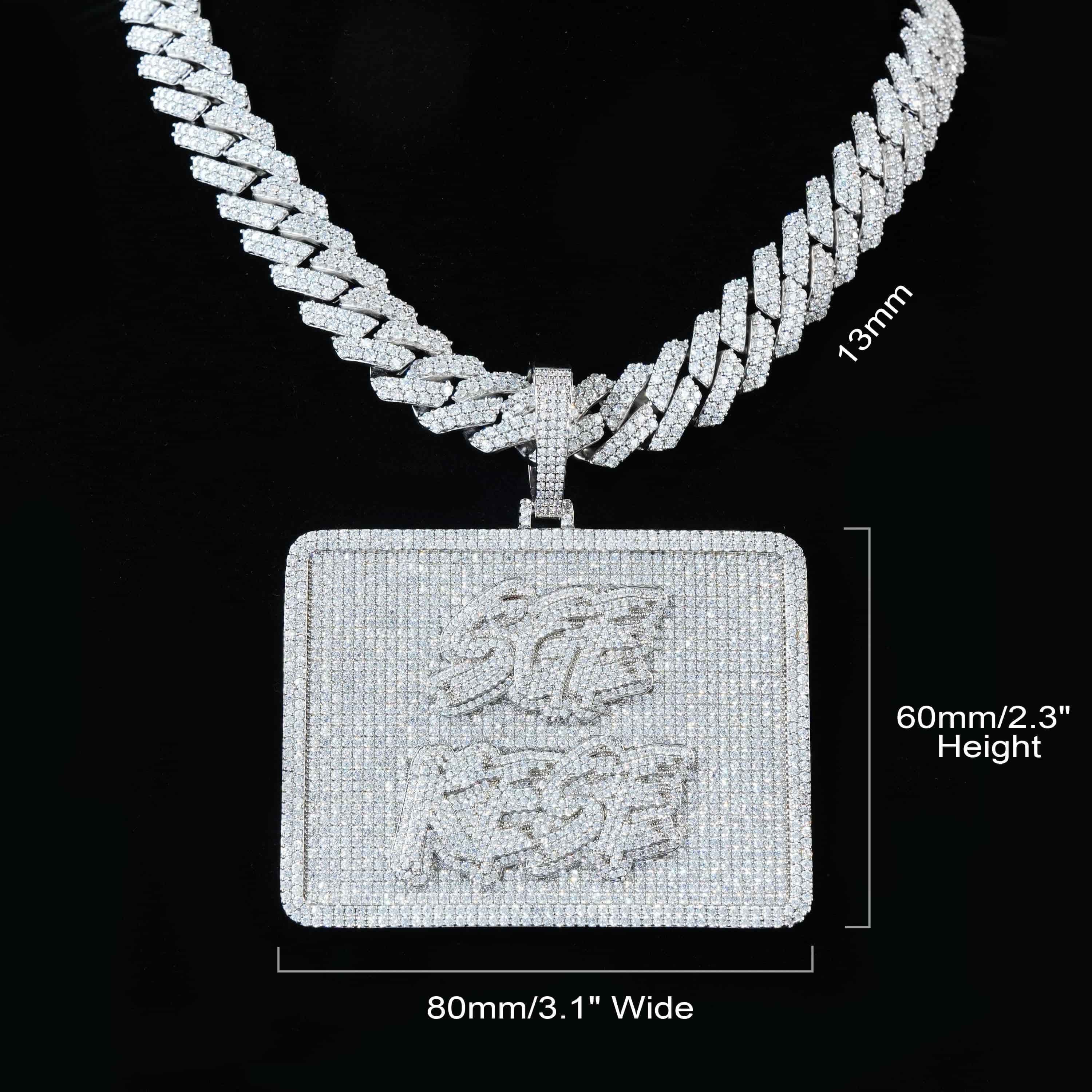 Custom Square Pendant - TONGSHOP / Length:16 / Length:18