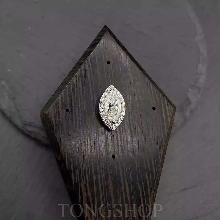 S925 VVS Moissanite Marquise 1 Carat Earrings Marquise Diamond